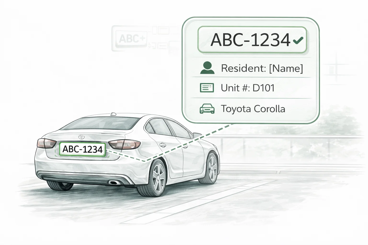 Digital parking permit on smartphone